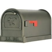 Gibraltar Mailboxes Arlington Large, Steel, Post-Mount Mailbox, Bronze, AR15T000