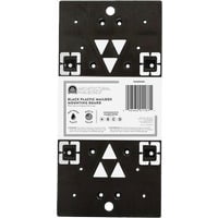 Black Polypropylene Mailbox Mounting Board with Hardware
