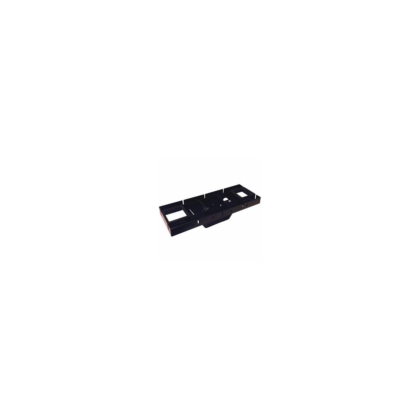 Gibraltar Mailboxes Black Polymer Mailbox Mounting Board .15 Ga. 17 in