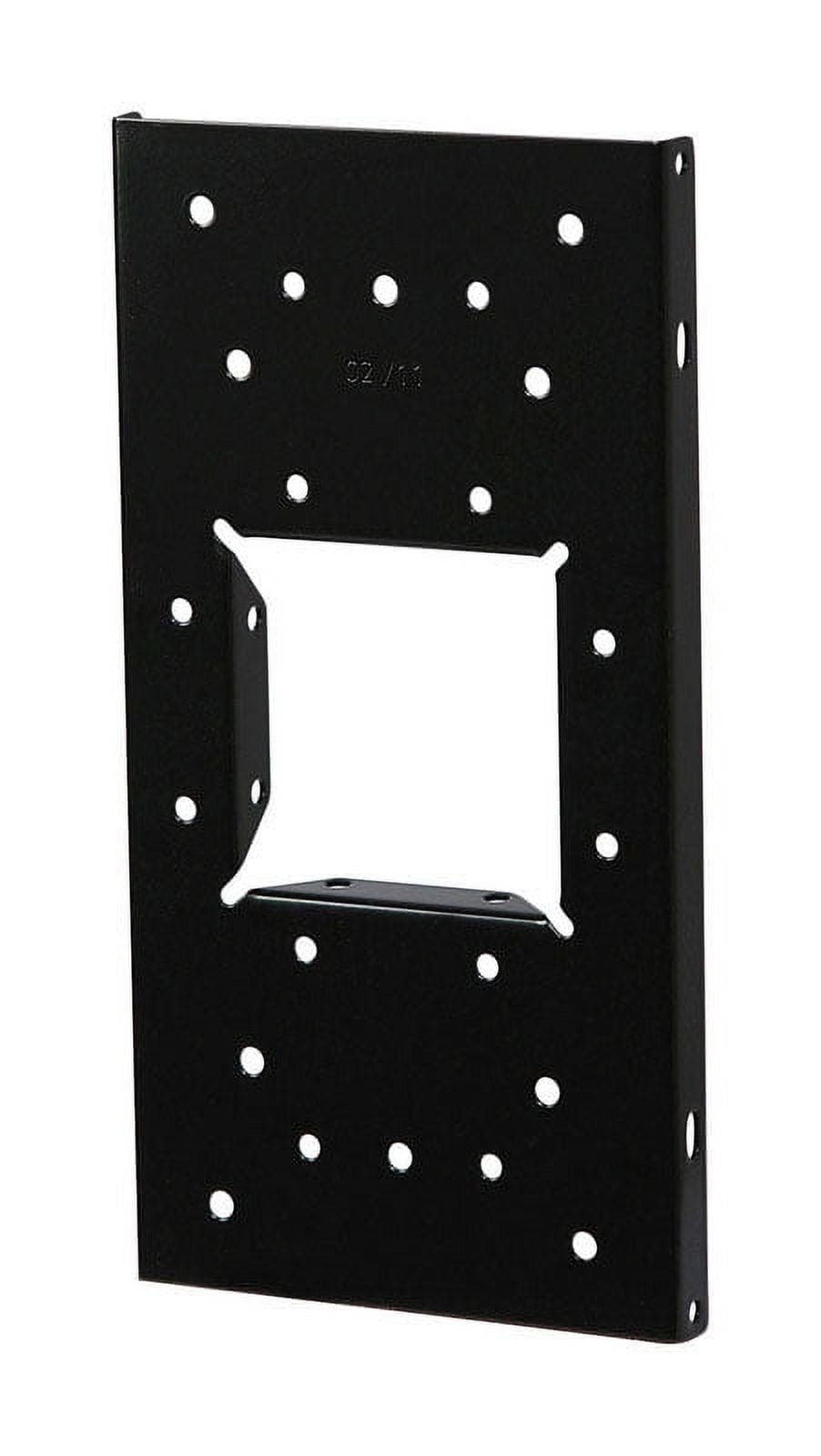 Black Galvanized Steel Mailbox Mounting Board, 12.875 in. Length