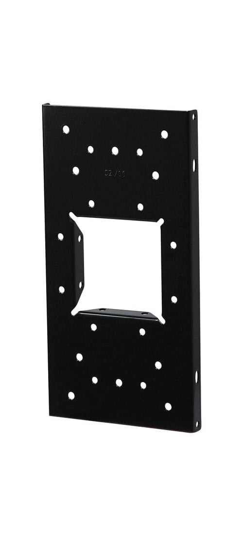 Black Galvanized Steel Mailbox Mounting Board, 12.875 in. Length