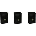 thumbnail image 1 of Gibraltar Mailboxes Classic Small Capacity Galvanized, Wall-Mount Mailbox, BW110000 Black, 3-Pack, 1 of 1