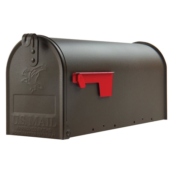 Gibraltar Mailboxes Elite Medium Capacity Galvanized Steel Bronze, Post-Mount Mailbox, E1100BZO