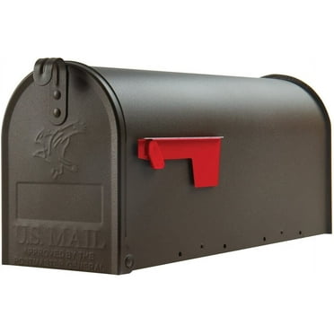 Gibraltar Mailboxes Elite Medium Capacity Galvanized Steel Bronze, Post-Mount Mailbox, E1100BZO