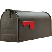 Gibraltar Mailboxes Elite Post-Mount Mailbox - Galvanized Steel, Rust Resistant - Bronze — Home & Garage Storage, Stackable Design