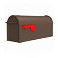 thumbnail image 1 of Gibraltar Mailboxes Franklin Medium, Steel, Post Mount Mailbox, Bronze w/Brass Finish, FM11BZ01, 1 of 5