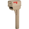 thumbnail image 1 of Gibraltar Mailboxes Gentry Large Capacity Double-Walled Plastic Mocha, All-In-One Mailbox & Post Combo Kit, GGC1M0000, 1 of 10