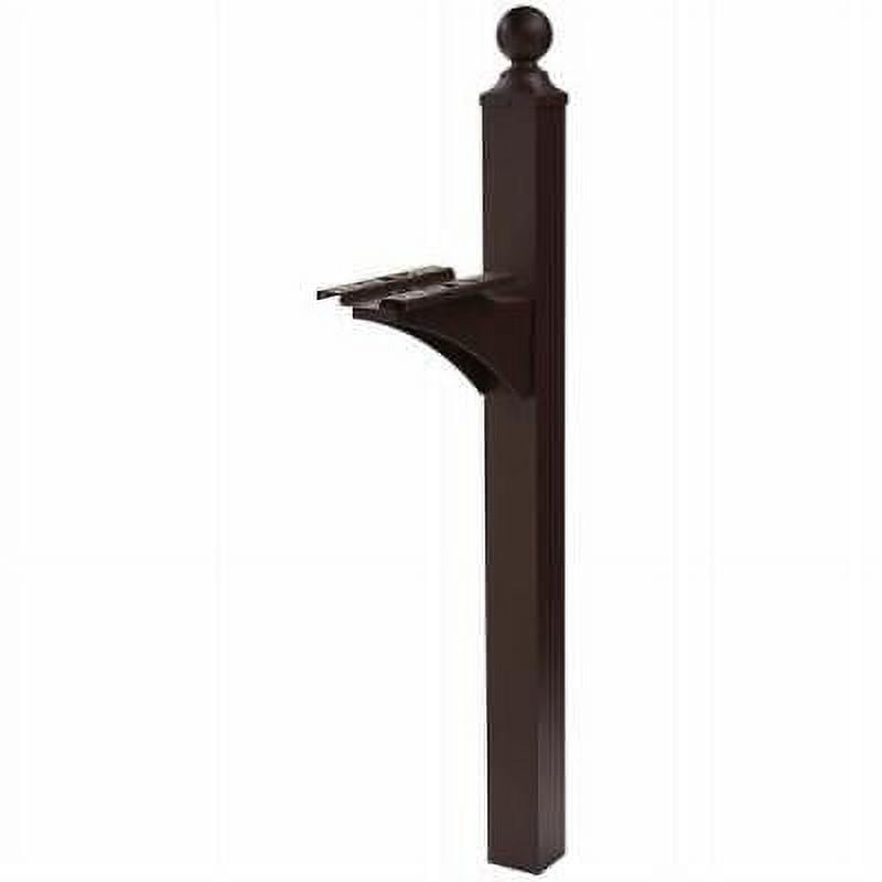 Gibraltar Mailboxes Landover 56.4 in. Powder Coated Bronze Aluminum