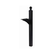 Gibraltar Mailboxes Landover Decorative Aluminum Post for 4x4 Mailbox, Black