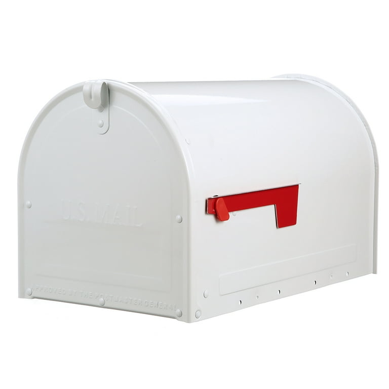 Marshall Large, Locking, Steel, Post-Mount Mailbox, Black Marshall Large, Locking, Steel, Post-Mount Mailbox, Black