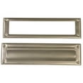 thumbnail image 1 of Gibraltar Mailboxes MS00SN03 Satin Nickel Steel Door Mail Slot, 1 of 2