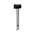 thumbnail image 1 of Gibraltar Mailboxes Mailbox-To-Go All-in-One, Medium, Steel Mailbox & Post Combo, Black, MC11KIT0B, 1 of 5