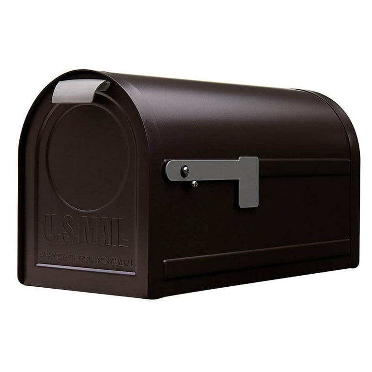 Northpointe Large, Steel Post Mount Mailbox, Venetian Bronze Northpointe Large, Steel Post Mount Mailbox, Venetian Bronze