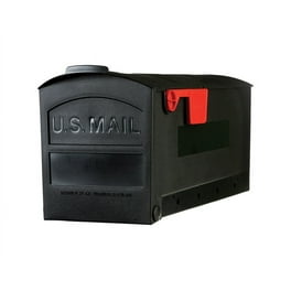 Gibraltar Mailboxes Classic Medium, Steel, Post Mount Mailbox, White, T1S00W00 Gibraltar Mailboxes Classic Medium, Steel, Post Mount Mailbox, White, T1S00W00