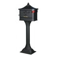 Gibraltar Mailboxes Pedestal AllinOne, Large, Aluminum, Locking