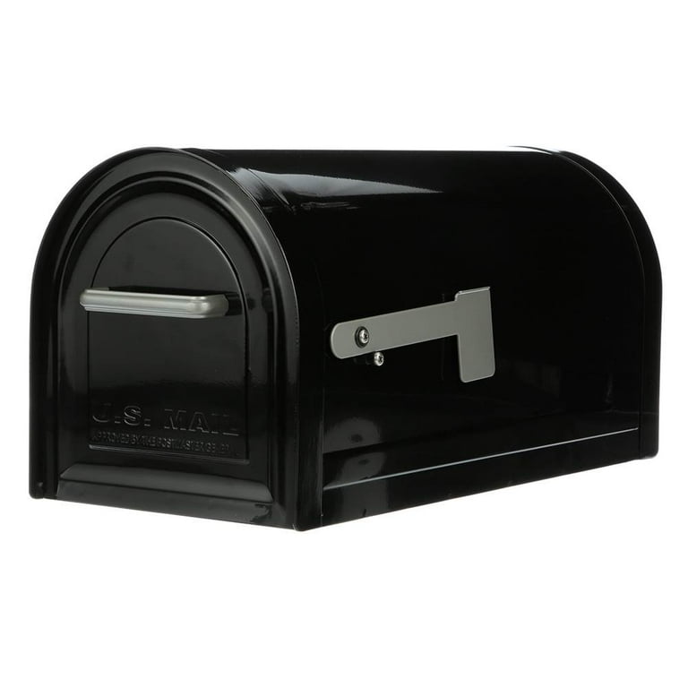 Reliant Large, Locking, Post Mount Mailbox, Black Reliant Large, Locking, Post Mount Mailbox, Black