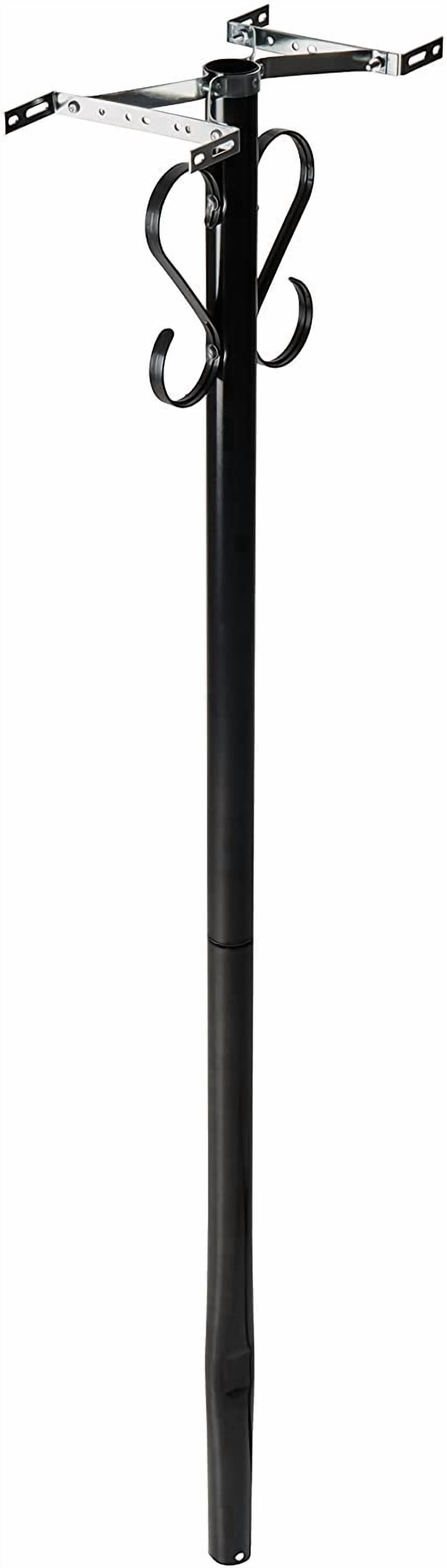 Gibraltar Mailboxes Round, Steel, Mailbox Post, Black, PBK00000