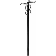 Gibraltar Mailboxes Round, Steel, Mailbox Post, Black, PBK00000