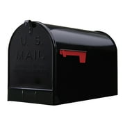 Gibraltar Mailboxes Stanley Extra Large, Steel, Post Mount Mailbox, Black, ST200B00
