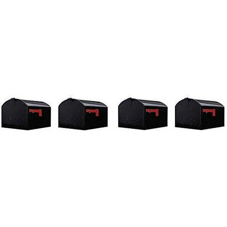 Storehouse Extra Large, Steel, Post Mount Mailbox, Black Storehouse Extra Large, Steel, Post Mount Mailbox, Black