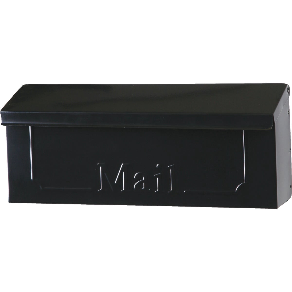 Gibraltar Mailboxes Townhouse Small Capacity Galvanized Steel Black, Wall-Mount Mailbox, THHB0001
