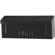 Gibraltar Mailboxes Townhouse Small, Steel, Wall Mount Mailbox, Black, THHB0001