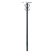 Gibraltar Mailboxes Premium Galvanized Steel Black, Mailbox Post, PBK00000