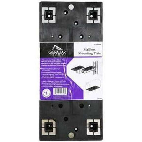 Gibraltar Solar Group PLMB0060 Mailbox Mounting Plate, Universal Fit - Quantity 6