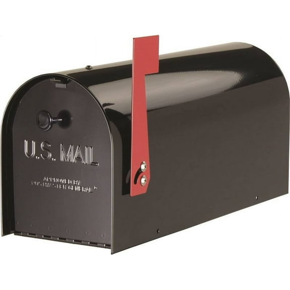 Gibraltar Tuffbody 20.75 x 7.50 x 10.00 in Black Steel Mailbox, Rust Resistant