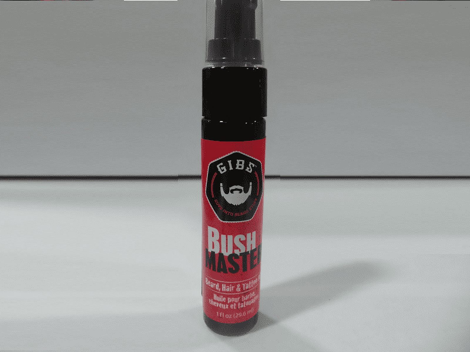 Gibs Bush Master Beard, Hair and Tattoo Oil, 1 Ounce
