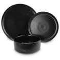 thumbnail image 1 of Gibson 120857.12 Stone Lava Dinnerware Set Service for 4 - Matte Black - 12 Piece, 1 of 7