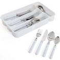 thumbnail image 1 of Gibson 65331.24 24 Piece Casual Living Flatware Set White, 1 of 4