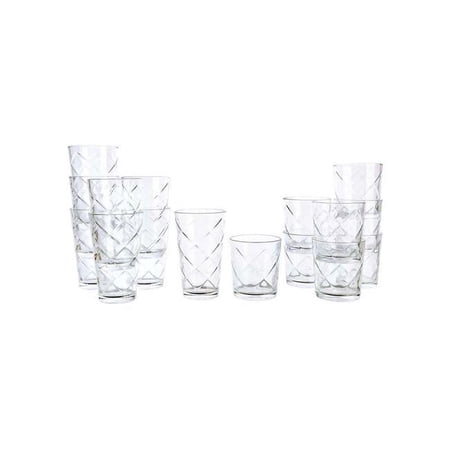 Gibson 78978-16RR Etched Glass Tumbler Set, Glass