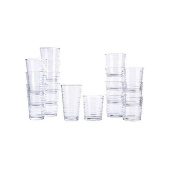Gibson 78979-16RR Swirl Glass Tumbler Set, Glass