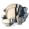 thumbnail image 1 of Gibson Althea 16 Piece Dinnerware Set, Teal, 1 of 5