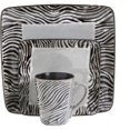 Gibson Bella Zebra 16piece Dinnerware S