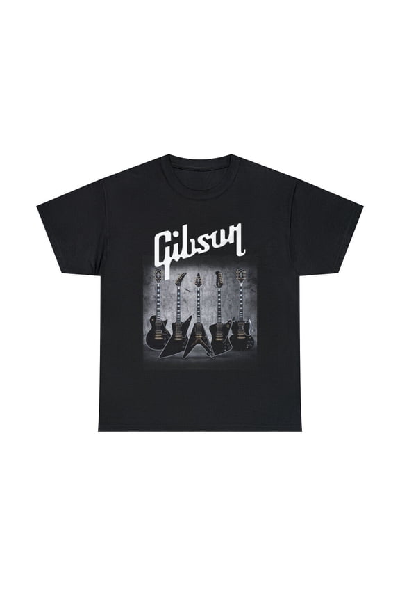 Gibson Black Beautiful Guitars Short Sleeve Tee