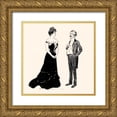 thumbnail image 1 of Gibson, Charles Dana 12x12 Gold Ornate Wood Framed with Double Matting Museum Art Print Titled - Yes, Dearest, 1 of 4
