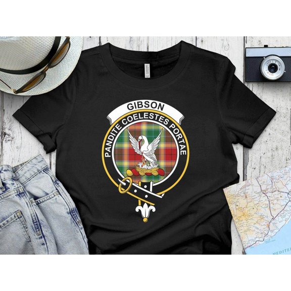 Gibson Clan Crest Tartan Design T-Shirt Sweatshirt