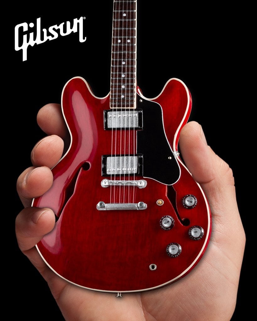 Gibson ES-335 Faded Cherry Red 10 Inch Miniature Guitar Replica Collectible