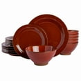 thumbnail image 1 of Gibson Elite 18 Piece Terranea Dinnerware Set - Red, 1 of 6