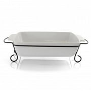 Gibson Elite 124391.02 15.5 in. Rectangle Sto are Bakeware with Metal Rack - 2 Piece