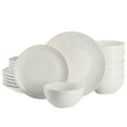 thumbnail image 1 of Gibson Elite Alemany 18 Piece Embossed Dinnerware Set - White, 1 of 6