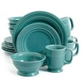 thumbnail image 1 of Gibson Elite Barberware 16-Piece Dinnerware Set - Turquoise, 1 of 1