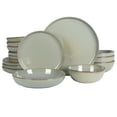 thumbnail image 1 of Gibson Elite Berea 16 Piece (Service for 4) Plates and Bowls Stoneware Dinnerware Set -Green, 1 of 11
