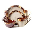 thumbnail image 1 of Gibson Elite Casa Estebana 16 Piece Dinnerware Plates, Bowls, & Mugs Set, Cream, 1 of 6