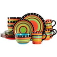 thumbnail image 1 of Gibson Elite Feliz Mesa 16-Piece Hand Painted Dinnerware Set, 1 of 9