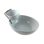 Gibson Elite Gracious Dining 2 Tier chip and Dip Server Set