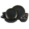 Gibson Elite Kings Road Double Plates and Bowl Organic Round Porcelain