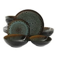 thumbnail image 1 of Gibson Elite Kyoto 16 Piece Double Bowl & Plate Dinnerware Set, Teal, 1 of 10